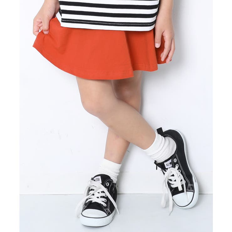 オレンジ | 1分丈無地スカッツ 子供服 キッズ | devirock