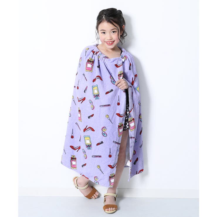 ガールズラップタオル 80cm 子供服 キッズ 女の子 水着・プールグッズ