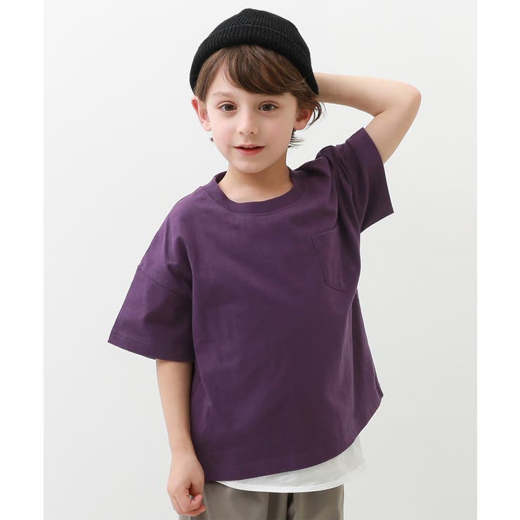 【返品送料無料】 BIGシルエットTシャツ キッズ[品番：VR000008512 子供服 トップス