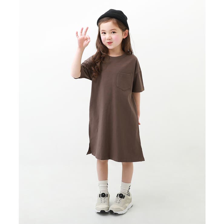 Bigシルエットロング丈ワンピース 子供服 キッズ 品番 Vr Devirock デビロック のキッズファッション通販 Shoplist ショップリスト
