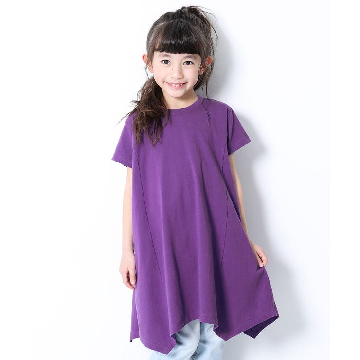 ハンカチヘム半袖ワンピース 子供服 キッズ 品番 Vr Devirock デビロック のキッズファッション通販 Shoplist ショップリスト
