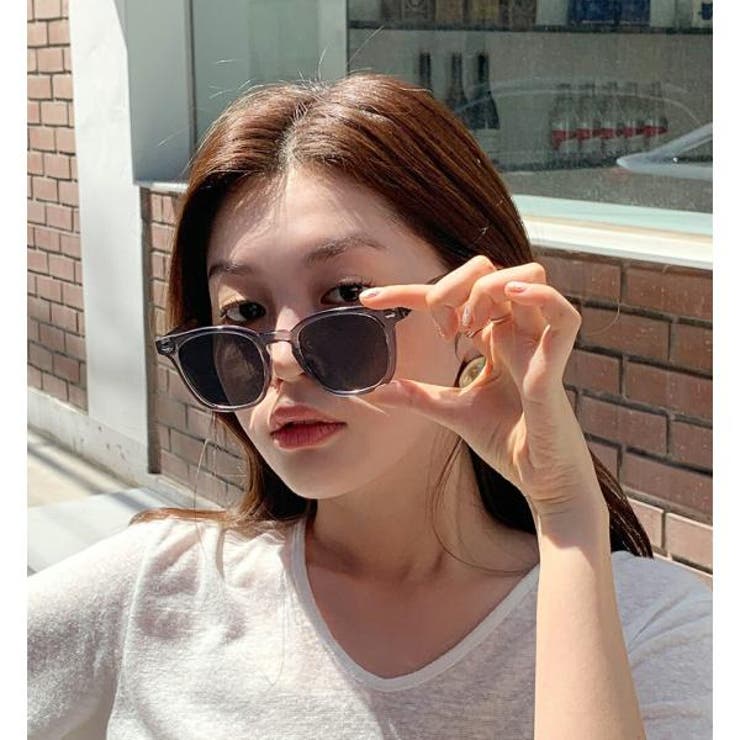 スクエア サングラス 黒 韓国 メンズ メガネ UV400 ブラック レディース 通販