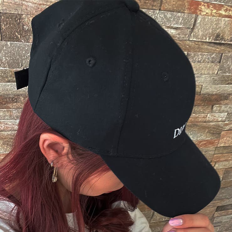 ロゴ 刺繍 キャップ 深め オールシーズン UVカット 韓国 韓国ファッション | インナーショップDiamondHearts  | 詳細画像10 
