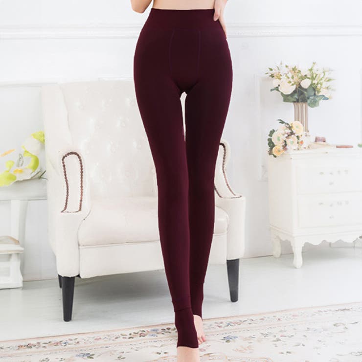 ワイン | 裏起毛極暖レギンス 極暖レギンス 極暖 | インナーショップDiamondHearts 