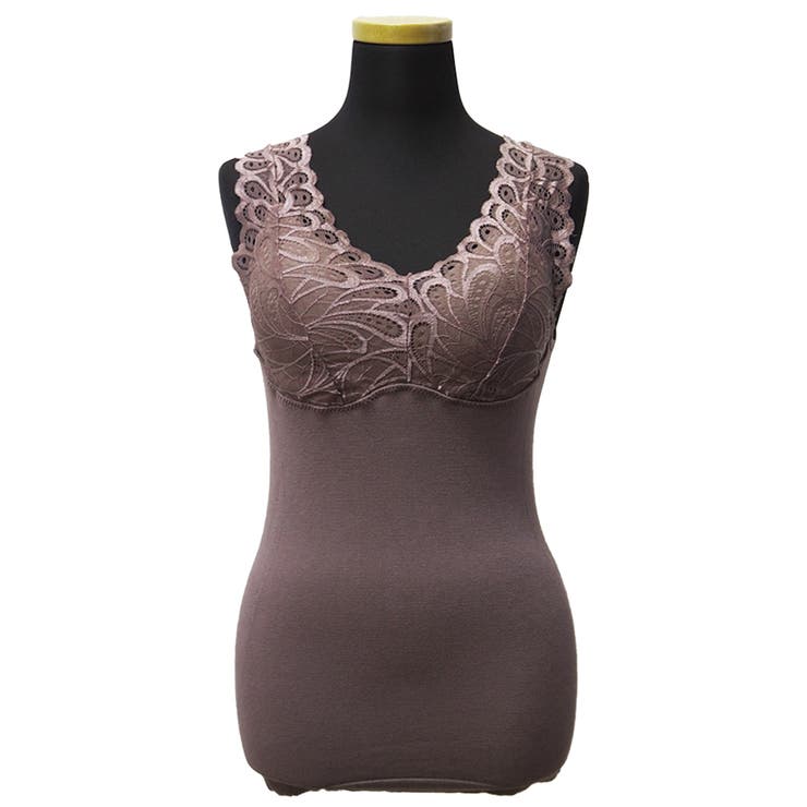 裏パイル フロントレース カップ付きキャミソール | インナーショップDiamondHearts  | 詳細画像24 