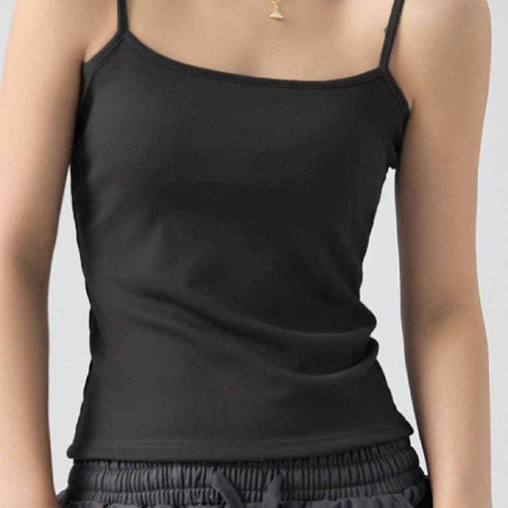 ダークグレー | リブ編みキャミソール リブ編みキャミソール タイト | インナーショップDiamondHearts 