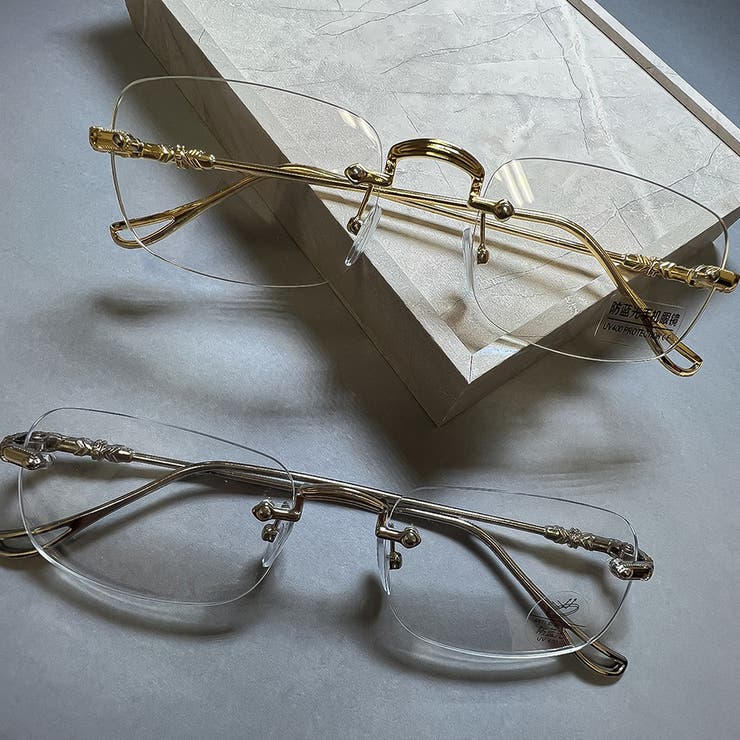 スクエアレンズクリアメガネ スクエアレンズメガネ クリアメガネ | インナーショップDiamondHearts  | 詳細画像5 