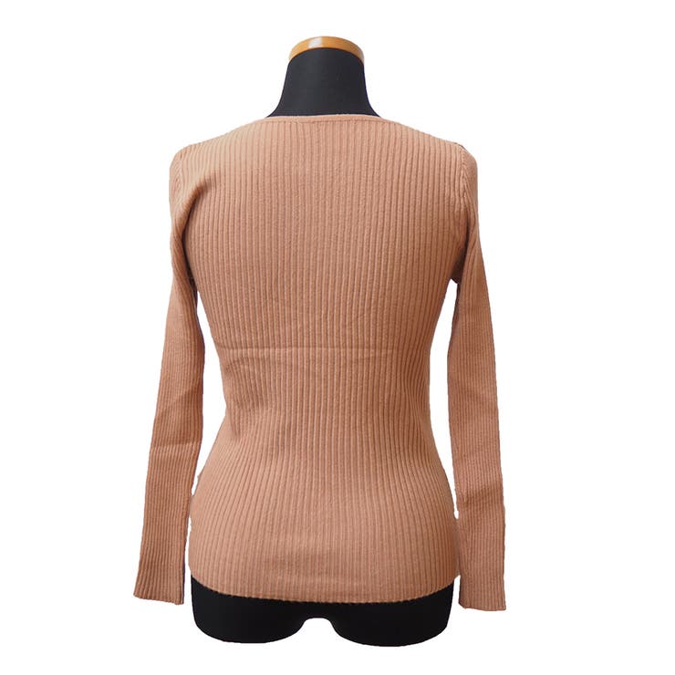 Vネック 薄手 春秋ニット | インナーショップDiamondHearts  | 詳細画像18 