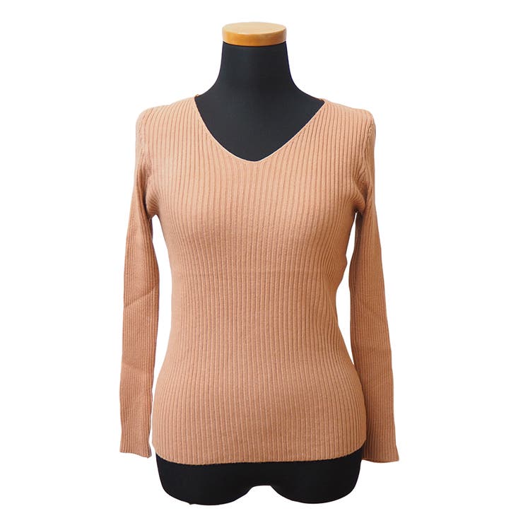 Vネック 薄手 春秋ニット | インナーショップDiamondHearts  | 詳細画像16 