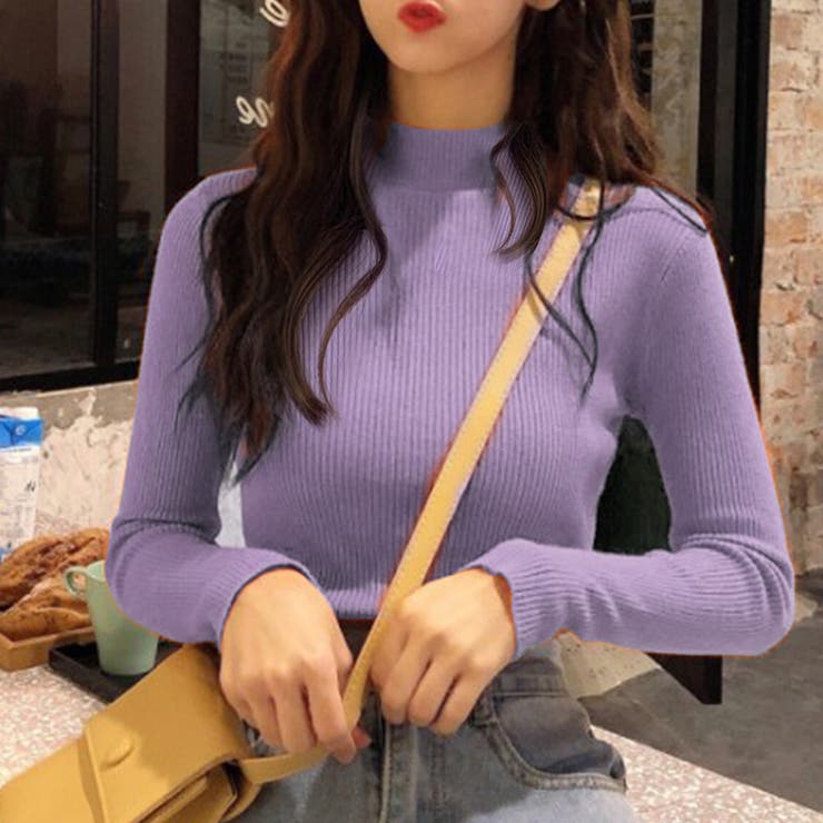 細見え 薄手ハイネック リブニット | インナーショップDiamondHearts  | 詳細画像21 