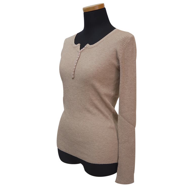 薄手Vネック インナーニット 長袖ニット | インナーショップDiamondHearts  | 詳細画像21 