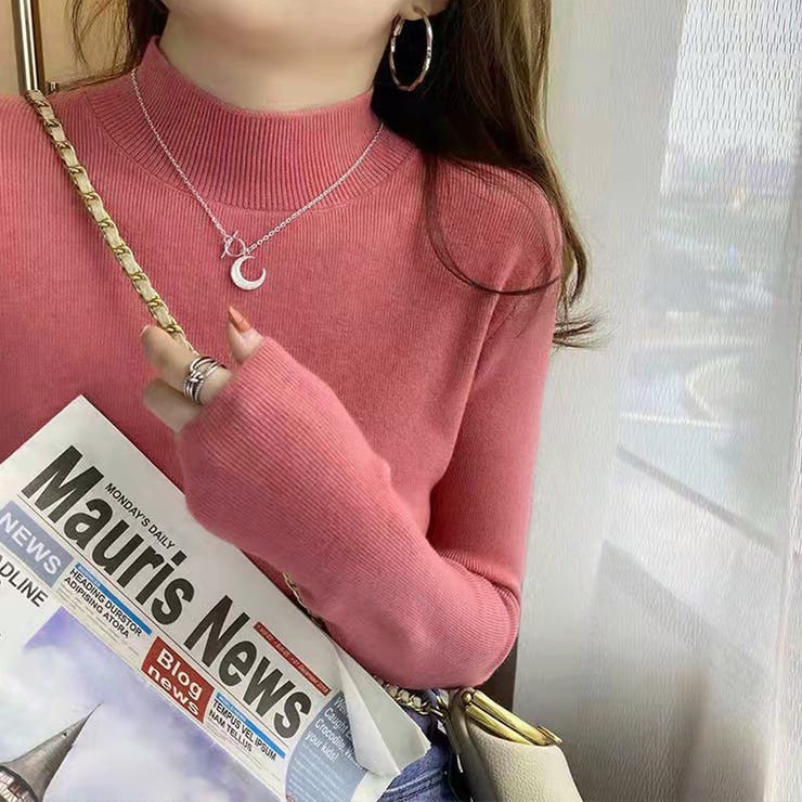 ピンク | 細見え ミドルネック 細身 | インナーショップDiamondHearts 