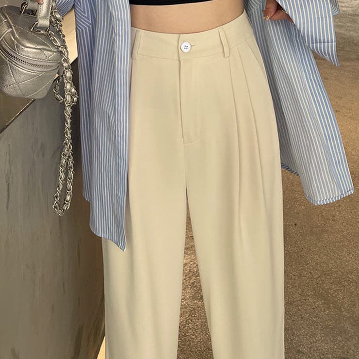 ワイドスラックスパンツ ハイウエスト パンツ | インナーショップDiamondHearts  | 詳細画像12 