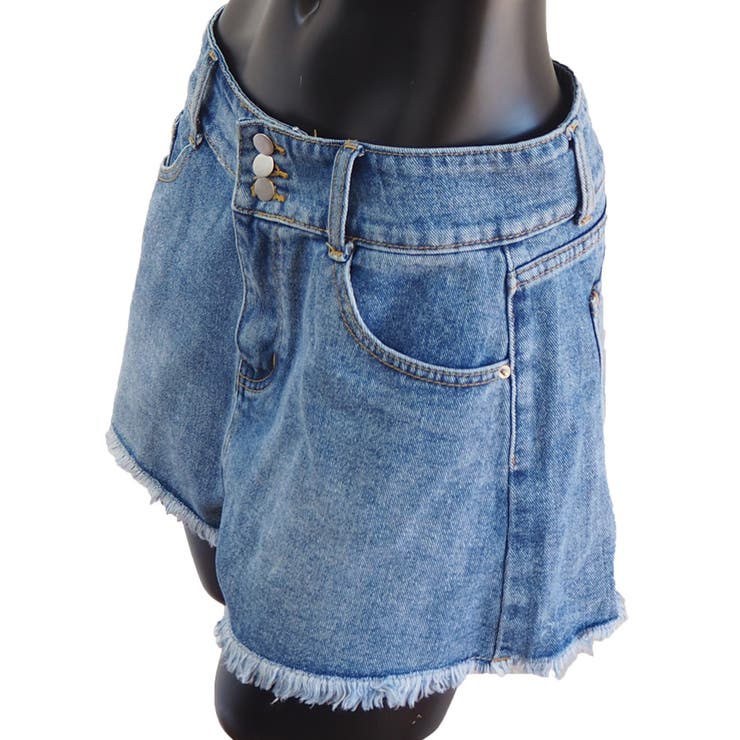 デニムショートパンツ カットオフデザイン パンツ | インナーショップDiamondHearts  | 詳細画像26 