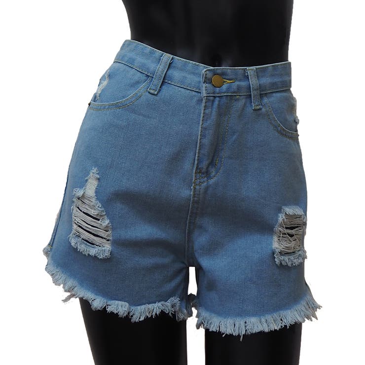 ダメージデニムショートパンツ カットオフデザイン パンツ | インナーショップDiamondHearts  | 詳細画像35 