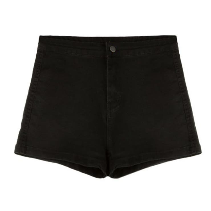 ブラックハイウエストショートパンツ ハイウエストショート