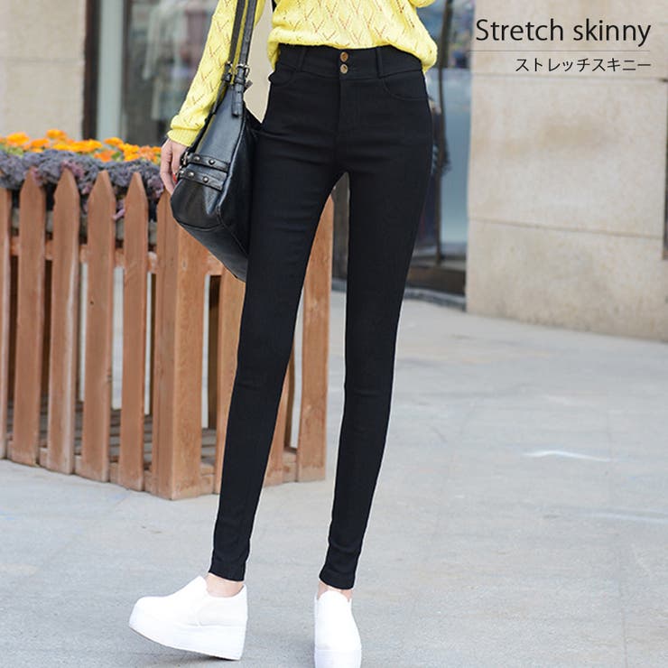 細見えストレッチ極細スキニー スキニー ボトムス | インナーショップDiamondHearts  | 詳細画像1 