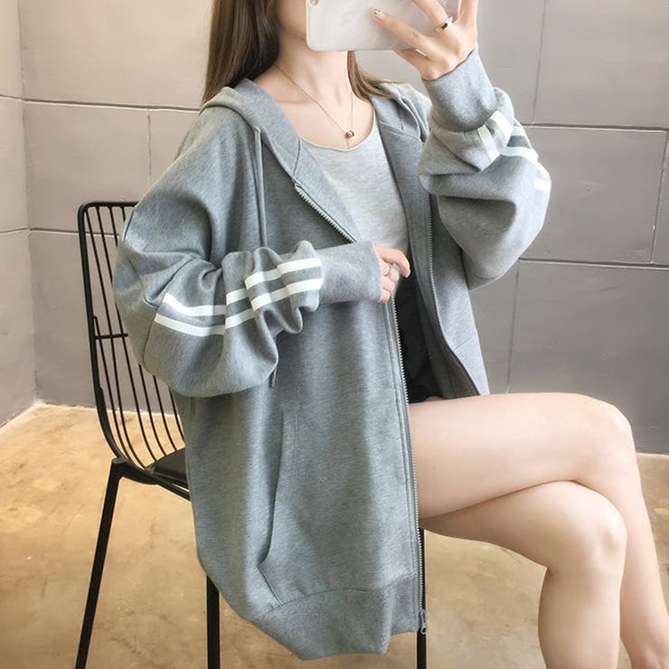 ライン ロング パーカー 品番 Dmhu インナーショップdiamondhearts インナーショップダイヤモンドハーツ のレディース ファッション通販 Shoplist ショップリスト