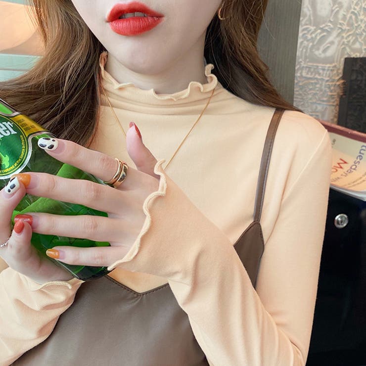 アイボリー | フリルハイネック メロウ フリル | インナーショップDiamondHearts 