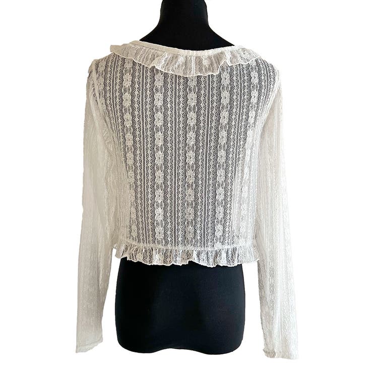 レースフリルショートカーディガン レース フリル | インナーショップDiamondHearts  | 詳細画像26 