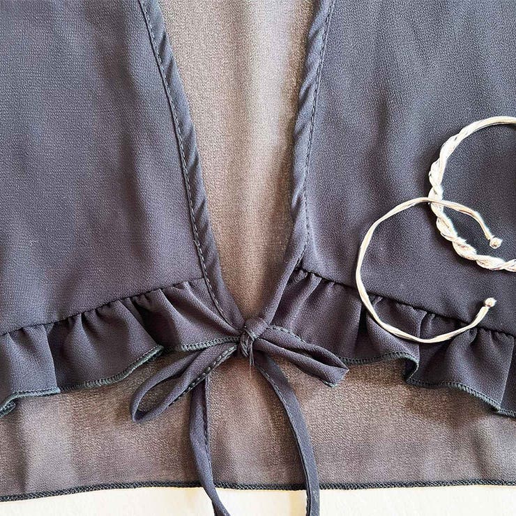 キャンディスリーブフリルシアーシャツ キャンディスリーブ シアーシャツ | インナーショップDiamondHearts  | 詳細画像22 