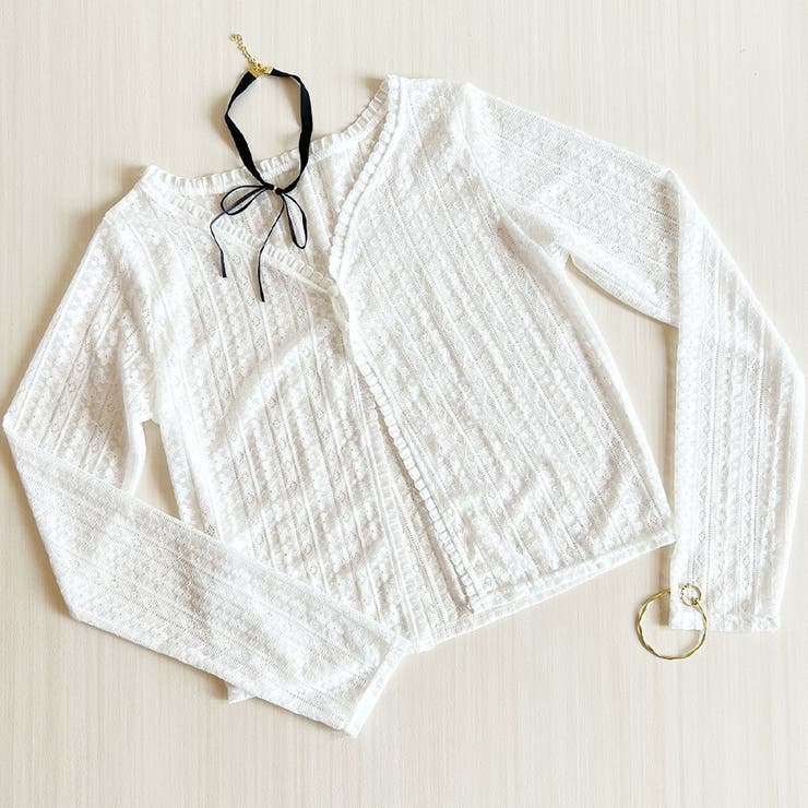 フェミニンレースカーディガン レース カーディガン | インナーショップDiamondHearts  | 詳細画像6 