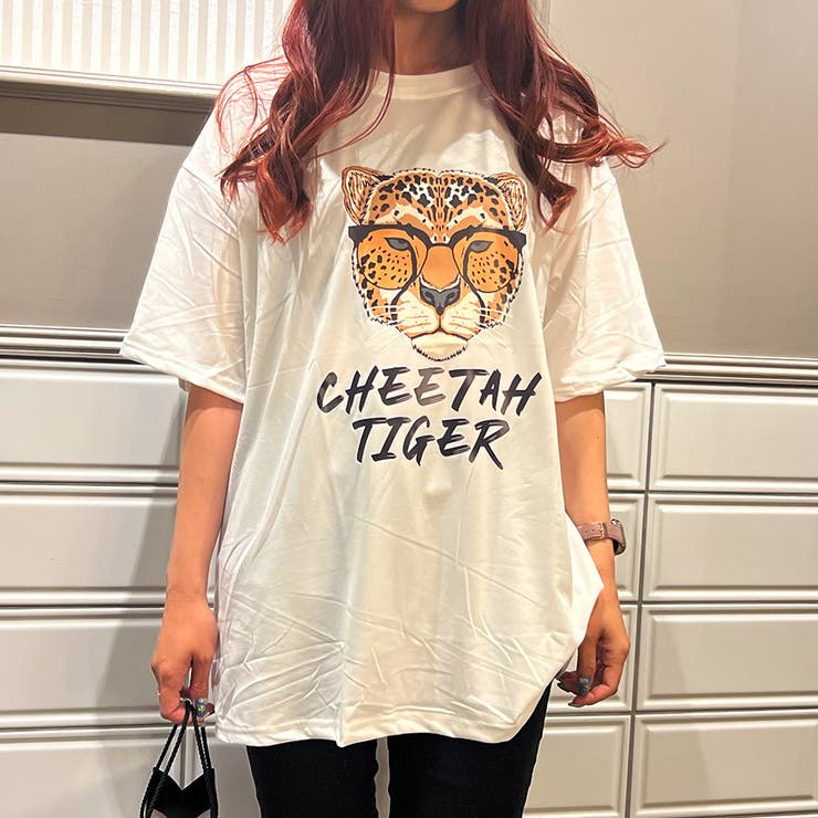 プリントTシャツ アニマル トップス 春 夏 韓国 韓国