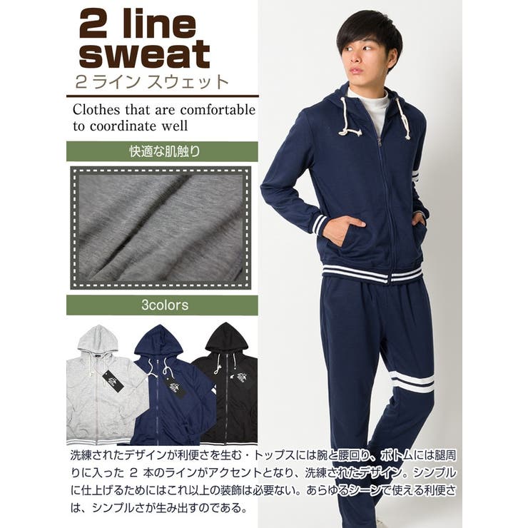 BUZZ WEAR 2ラインスウェット上下セット[品番：NM000017508