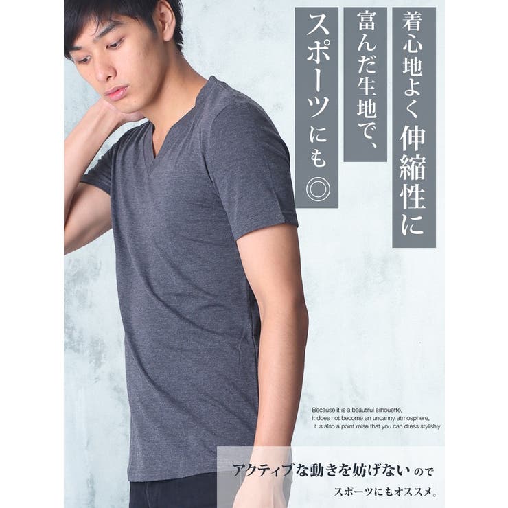 BUZZ WEAR Vネック半袖tシャツ[品番：NM000017509