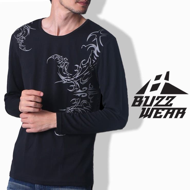 Buzz Wear オラオラ系長袖シャツ メンズ 秋冬春用 黒 白 M Xl 品番 Nm Disc24market ディスク24マーケット のメンズファッション通販 Shoplist ショップリスト