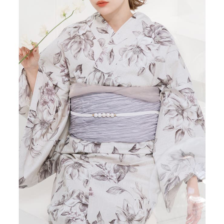 43.ブルーグレー | 兵児帯 浴衣 レディース | Dita