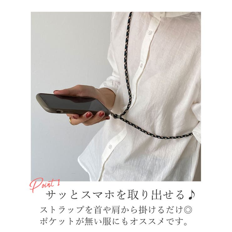 スマホショルダー レディース iphone[品番：DNBW0016408]｜DONOBAN