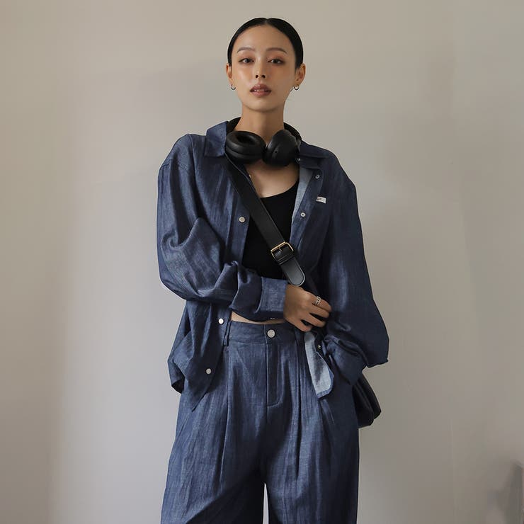 デニムシャツとパンツセット | Doula Doula | 詳細画像1 