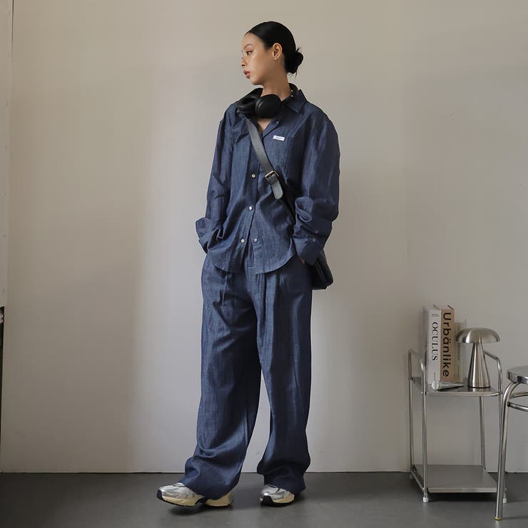 デニムシャツとパンツセット | Doula Doula | 詳細画像9 