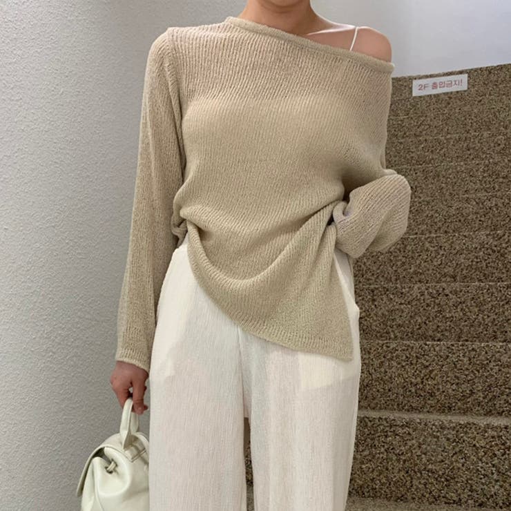 ベージュ | ニットセーター | Doula Doula