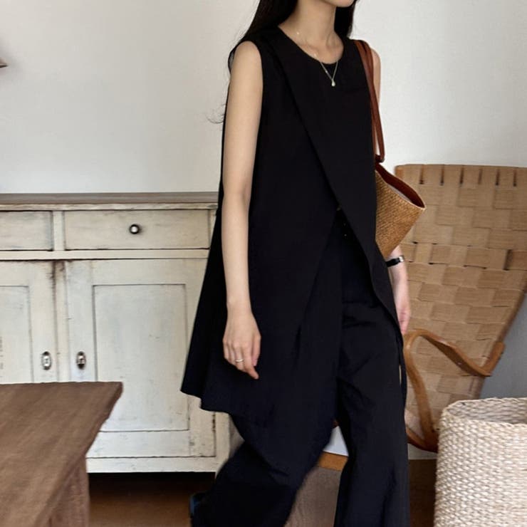 ブラック | トップスとパンツセット | Doula Doula