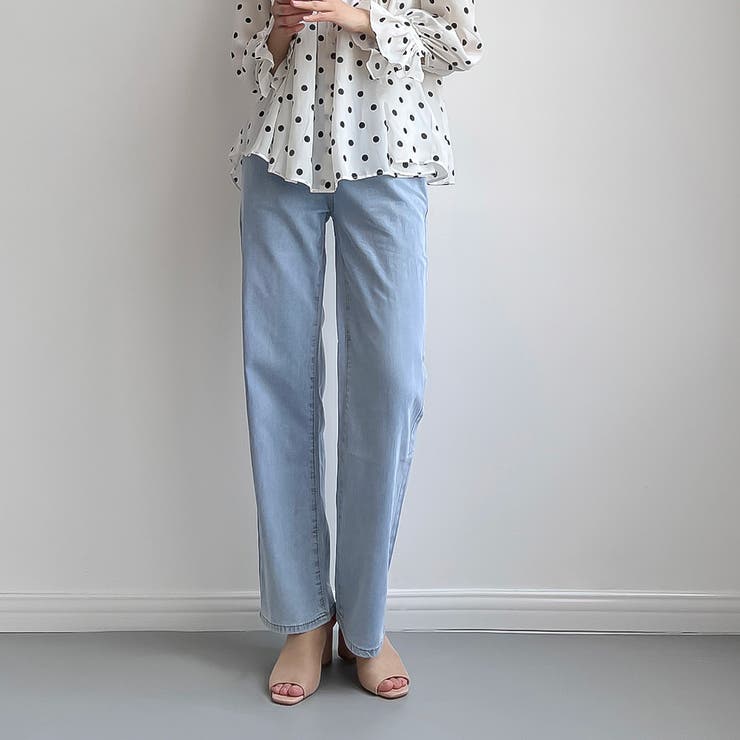 【関税込み】TOVE ブルー Sofie リラックスレッグ ジーンズ rag & boneのブルー The Sofie ハイウエスト ウルトラ ワイド