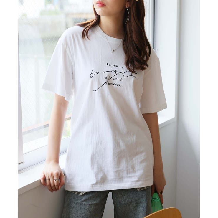 ホワイト | Ｔシャツ【韓国ファッション】 | Doula Doula