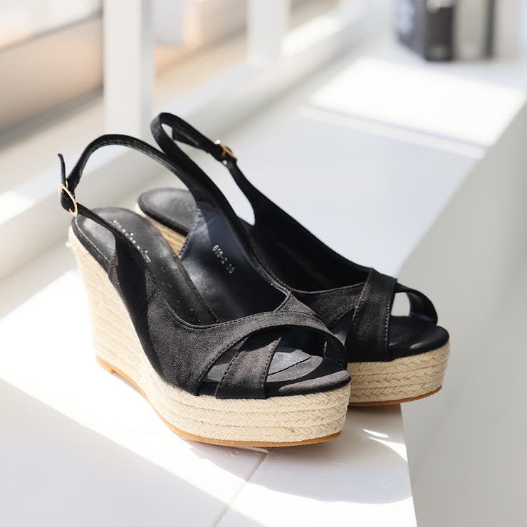 ブラック | ジュートサンダル【韓国ファッション】 | Doula Doula
