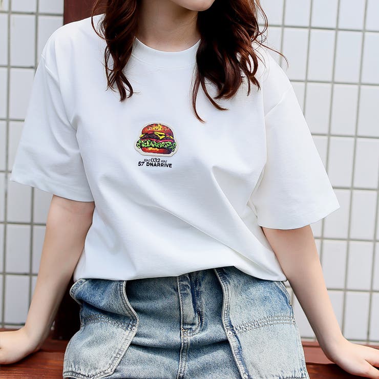 ホワイト | Ｔシャツ【韓国ファッション】 | Doula Doula