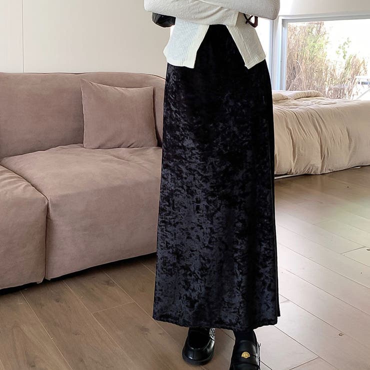 ブラック | ロングスカート【韓国ファッション】 | Doula Doula