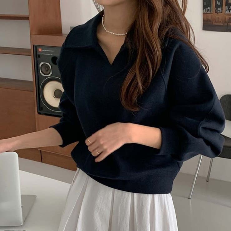 ネイビー | トレーナー【韓国ファッション】 | Doula Doula