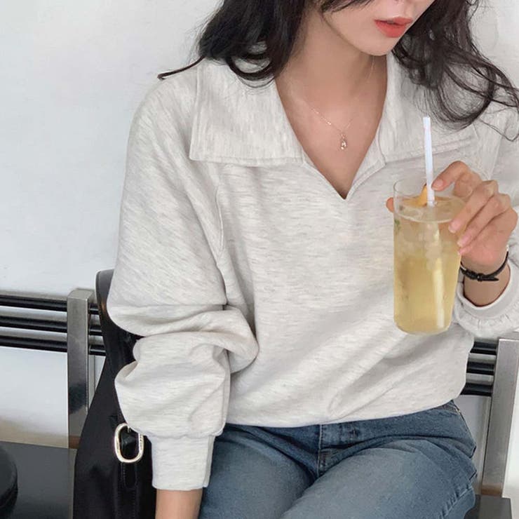 ライトグレー | トレーナー【韓国ファッション】 | Doula Doula