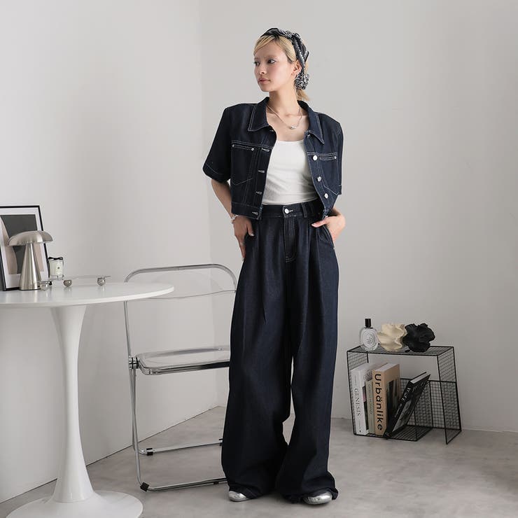 デニムジャケットとパンツセット | Doula Doula | 詳細画像1 