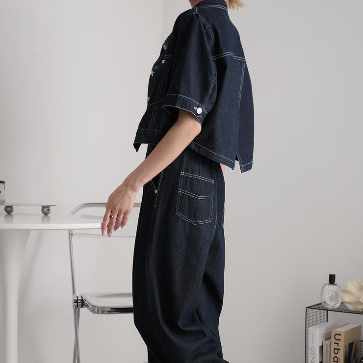 デニムジャケットとパンツセット | Doula Doula | 詳細画像4 