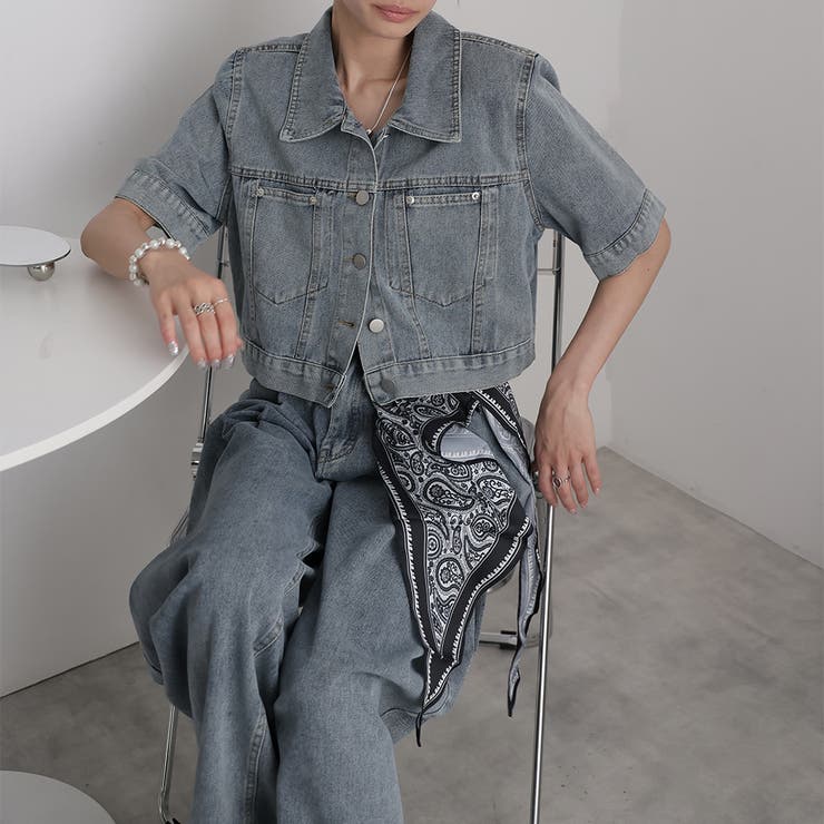 デニムジャケットとパンツセット | Doula Doula | 詳細画像7 