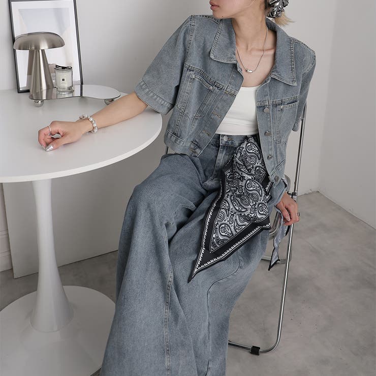 デニムジャケットとパンツセット | Doula Doula | 詳細画像8 