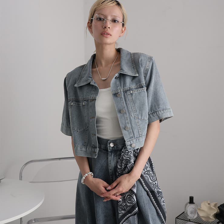 デニムジャケットとパンツセット | Doula Doula | 詳細画像9 