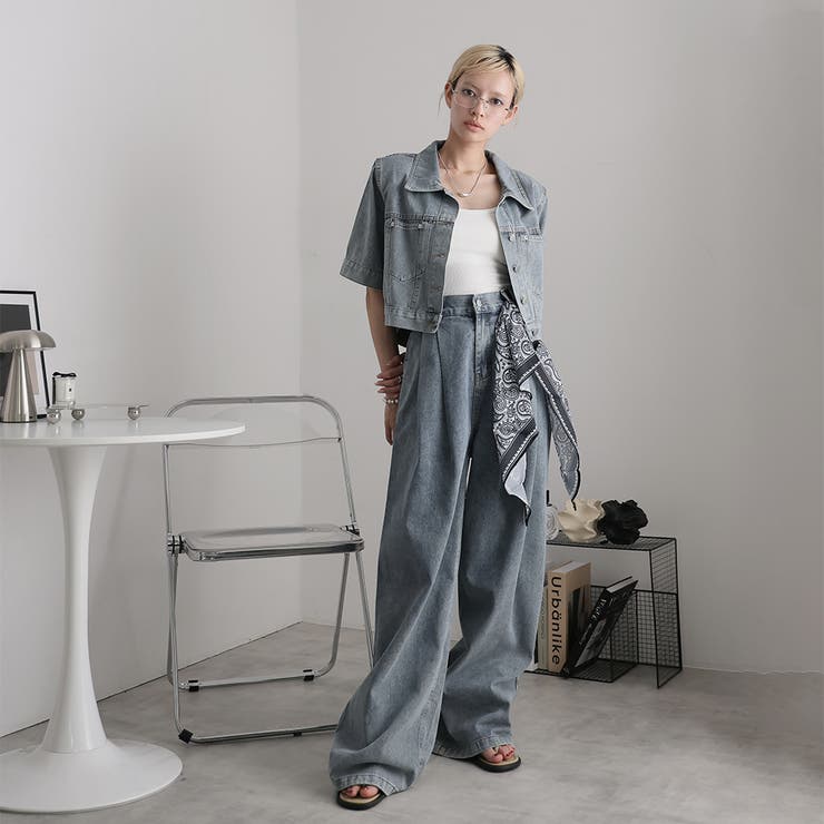 デニムジャケットとパンツセット | Doula Doula | 詳細画像10 