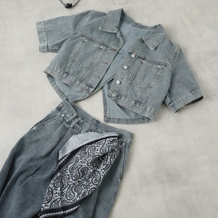 デニムジャケットとパンツセット | Doula Doula | 詳細画像11 